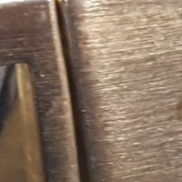 💋STUNNING BOHO CHIC💋Vintage 70's Mod Gold & Wood Bracelet Watch - Picture 11 of 13